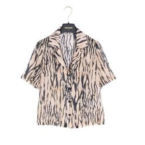NEW MAX&MOI women's laetitia chemise shirt in animal